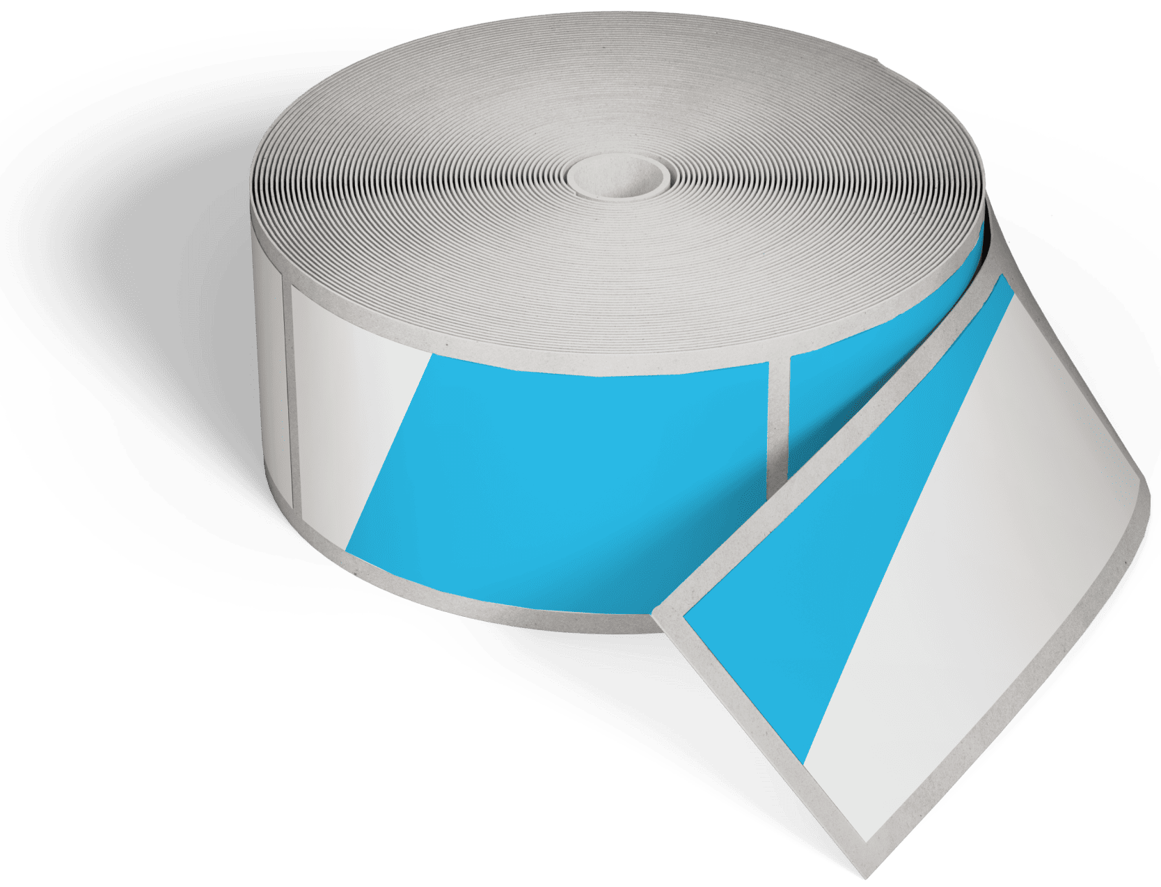 Blanco- en semi-printed label