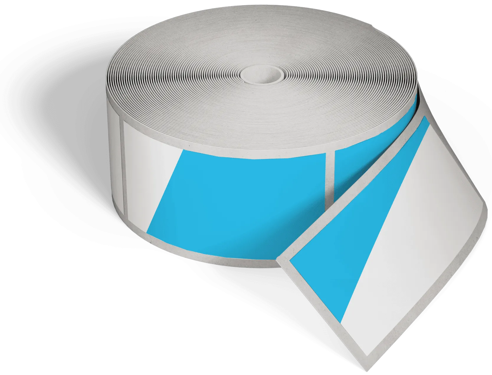 Blanco- en semi-printed label